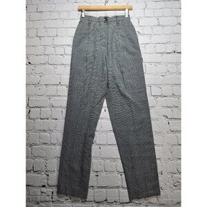 Vintage KL By Karl Lagerfeld Black White Dotted Paperbag Pants 25 Inch Waist